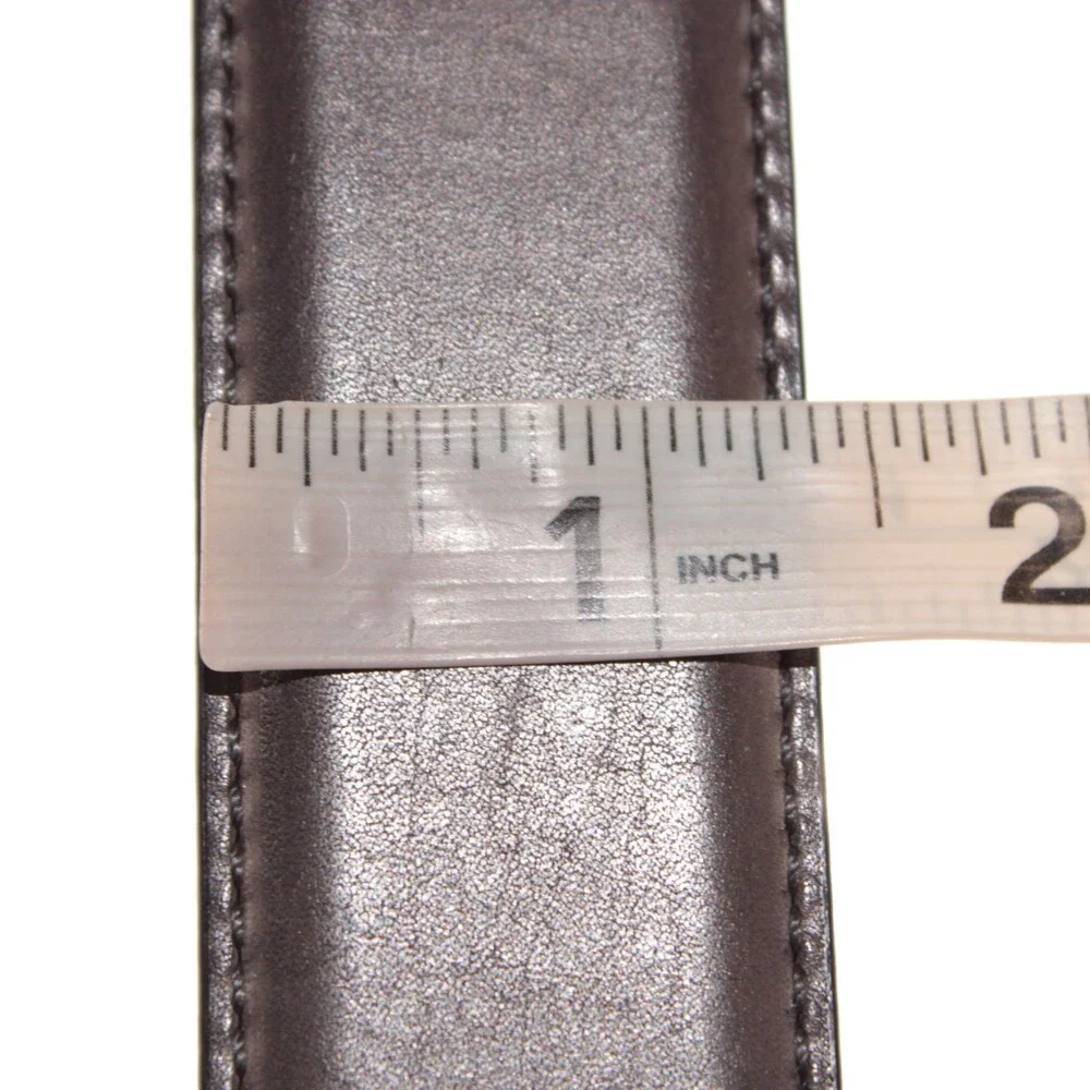 Magnanni NWT Classic Belt Size 38 US in Solid Gray Leather Made in Spain